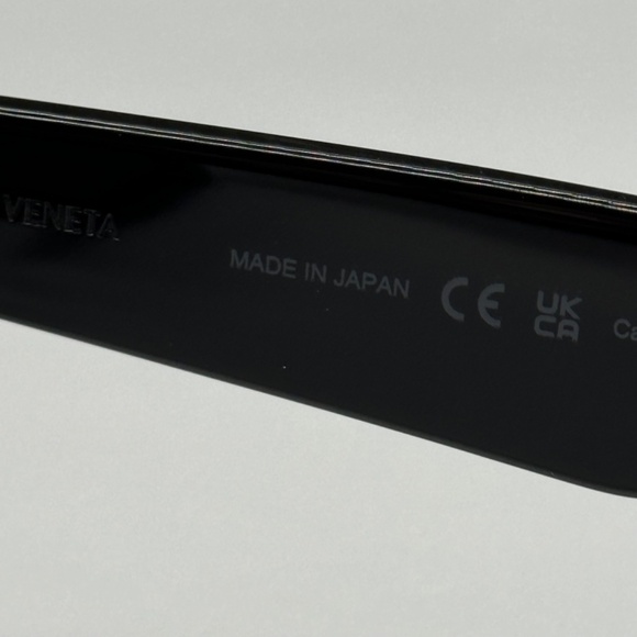 NEW BV1061S 001 BOTTEGA VENETA BLACK GREY SQUARE SUNGLASSES BOTTEGA VENETA - Picture 9 of 10